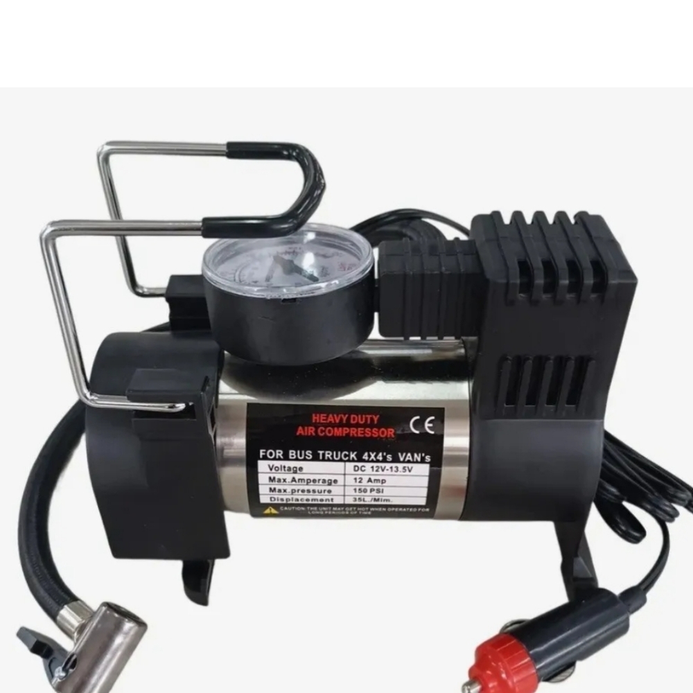 12v150psi Heavy Duty Deluxe Portable Metal Air Compressor Car Tire Inflator